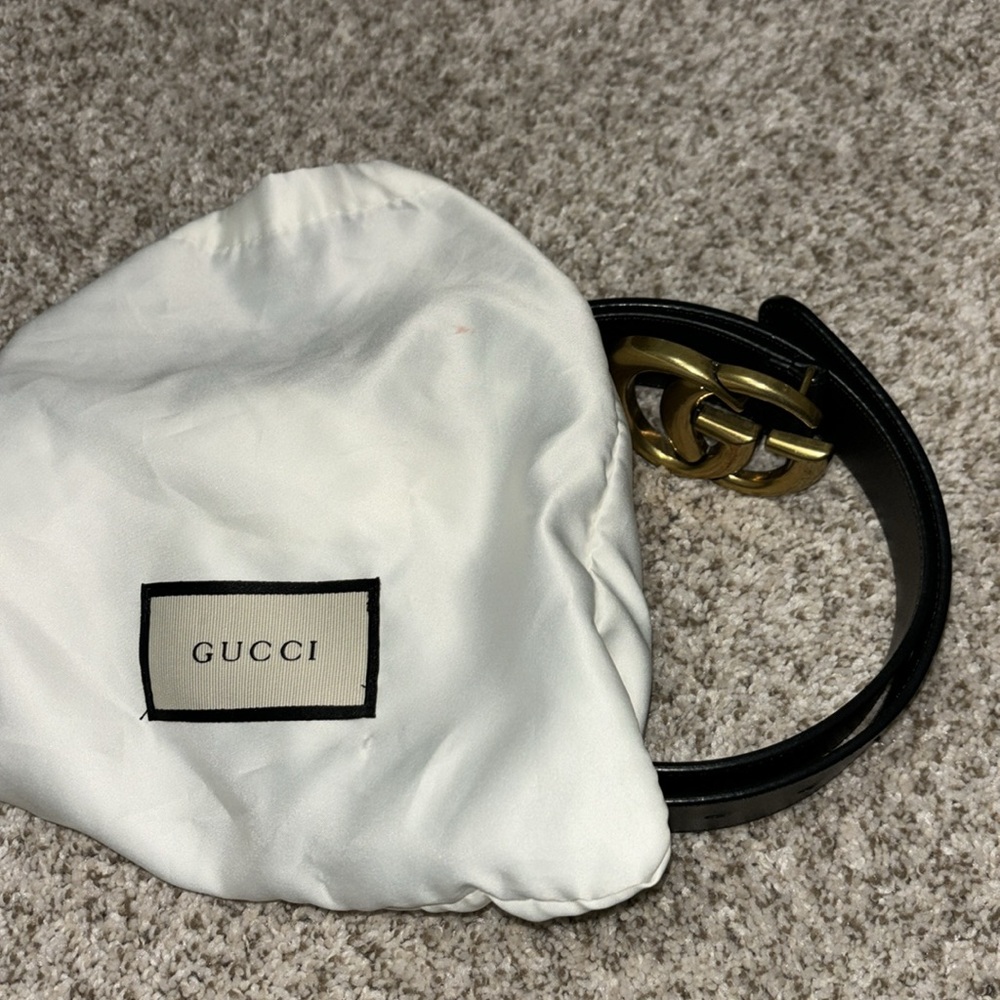 Black GG Marmont Belt - Picture 4 of 6